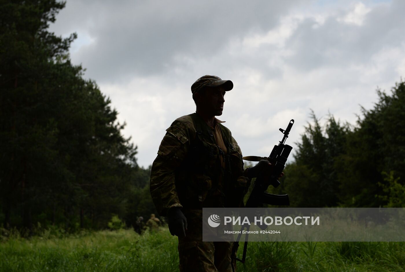 Тренировочный лагерь батальона "Восток" в Донецкой области