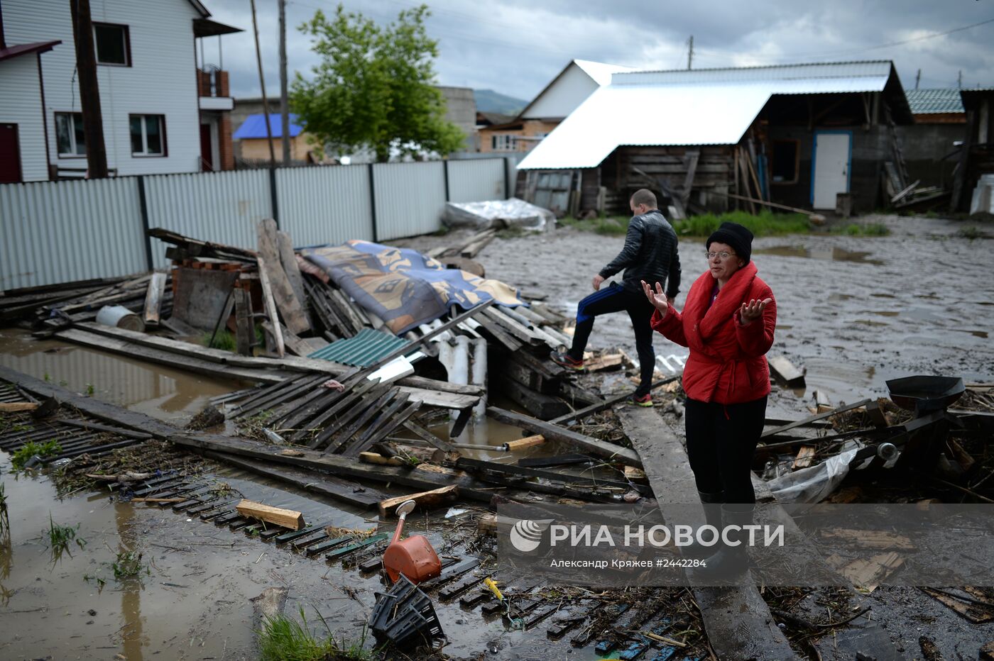 Последствия паводка в Республике Алтай