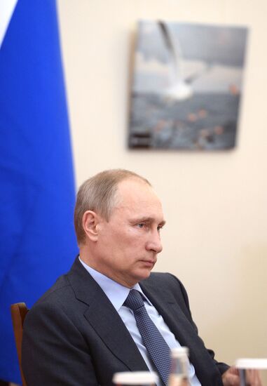 Рабочая поездка В.Путина в Санкт-Петербург