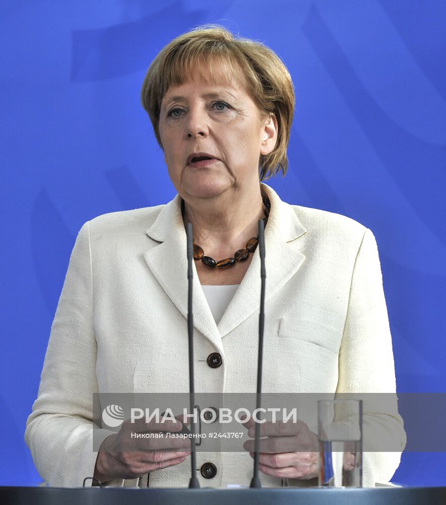 А.Меркель встретилась с П.Порошенко в Берлине