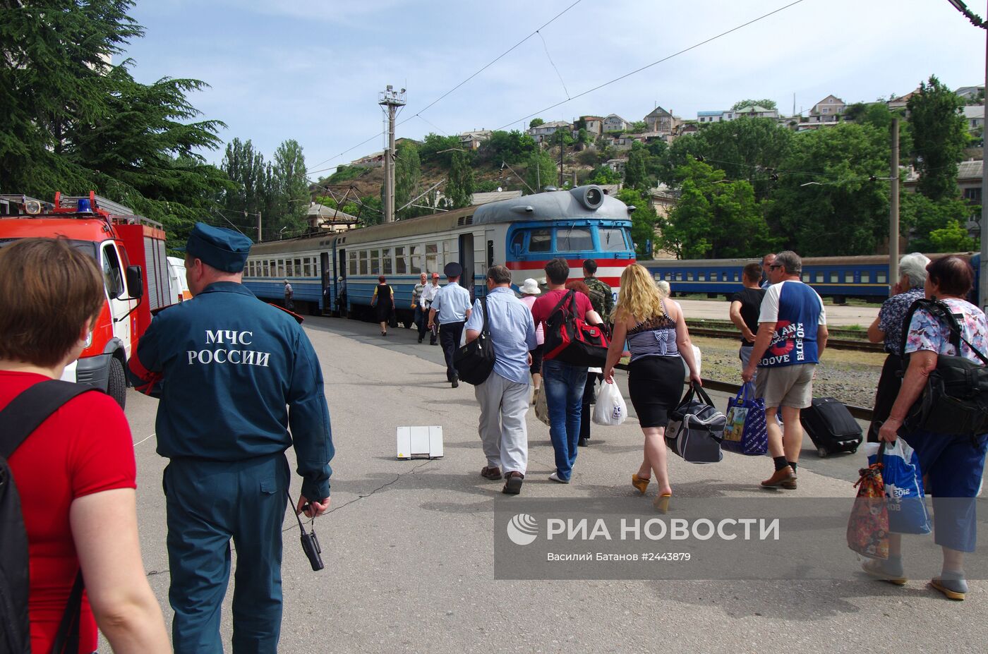 На вокзале в Севастополе эвакуировали пассажиров из-за сообщения о бомбе
