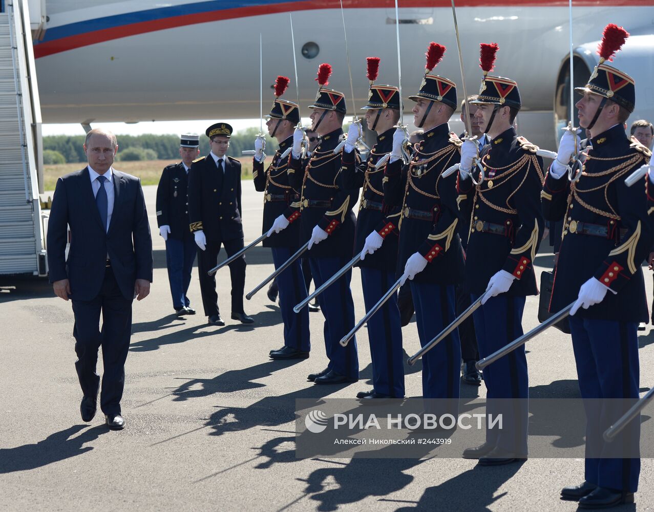 Рабочий визит В.Путина во Францию