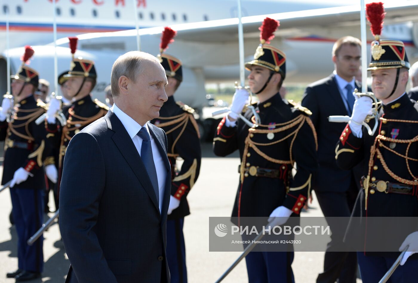 Рабочий визит В.Путина во Францию