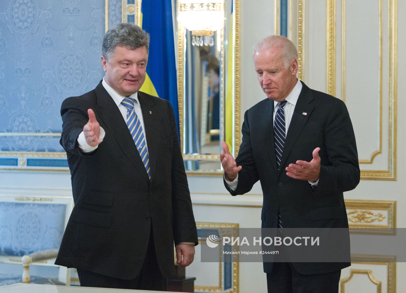 Встреча П.Порошенко и Д.Байдена в Киеве
