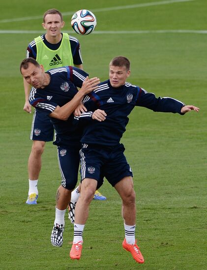 Футбол. Тренировка сборной России