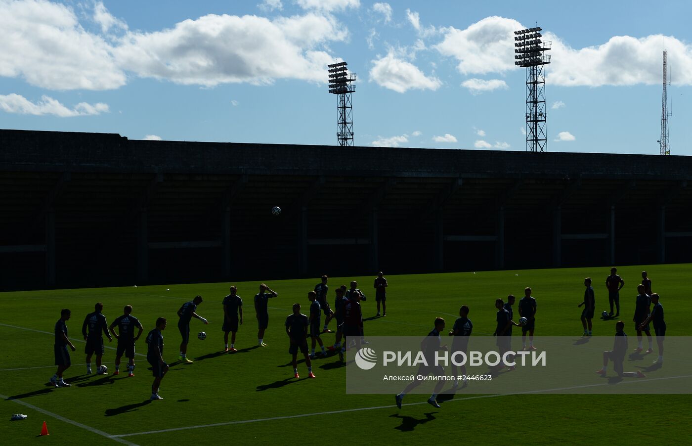 Футбол. Тренировка сборной России