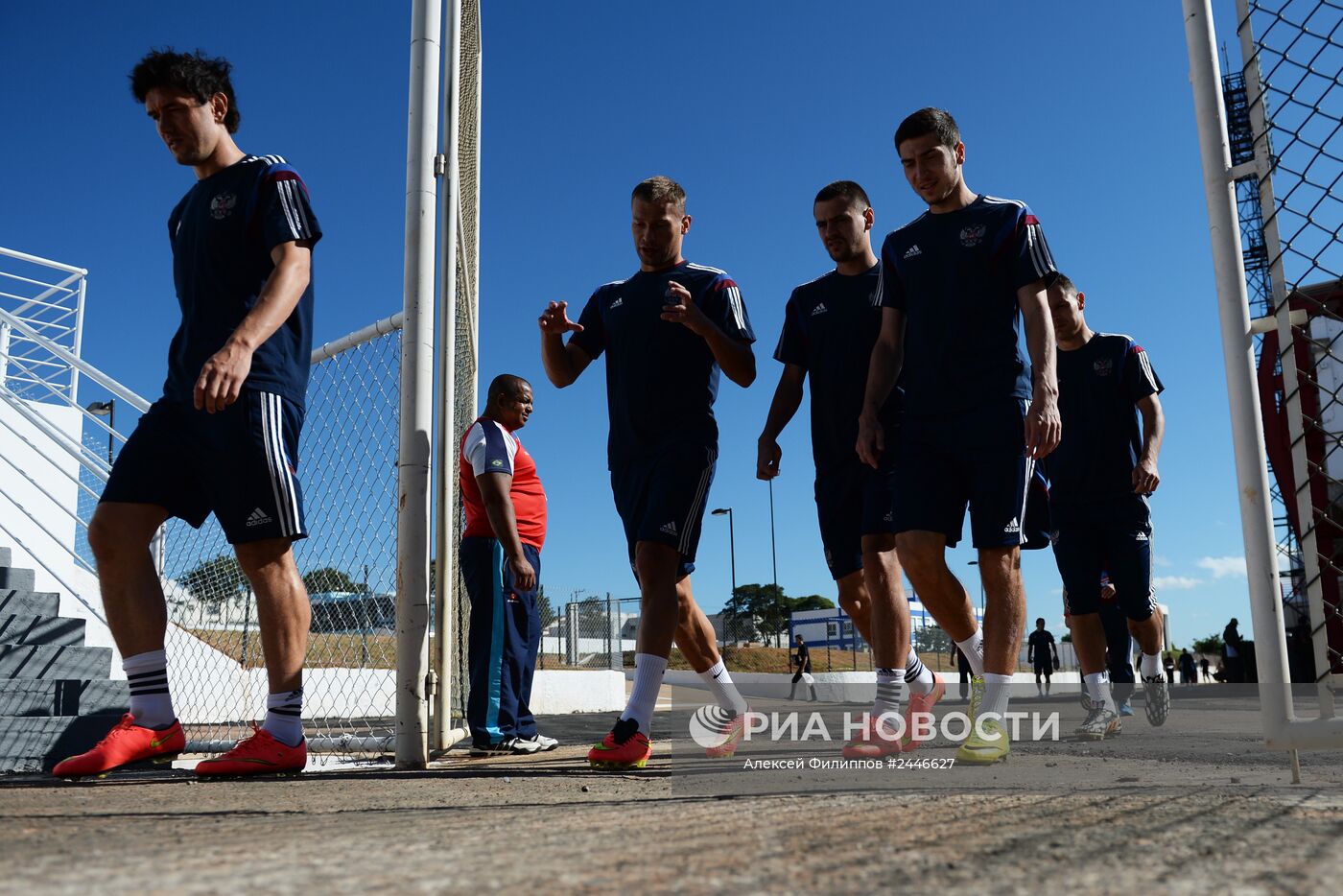 Футбол. Тренировка сборной России