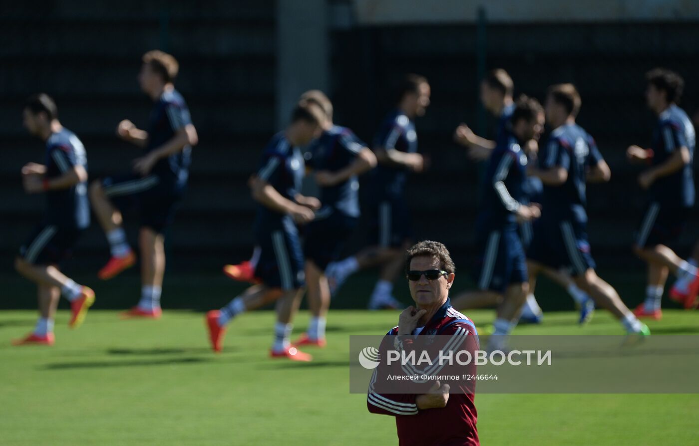 Футбол. Тренировка сборной России