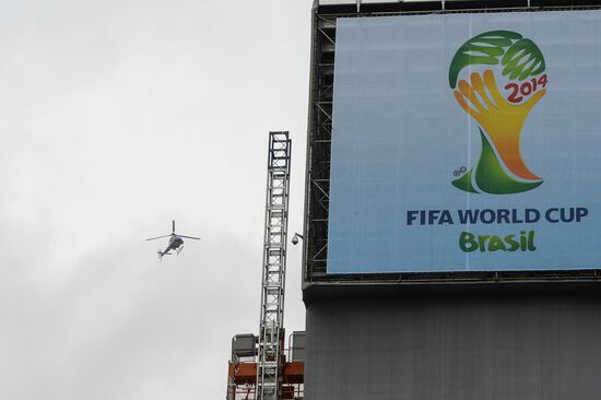 Бразильский Сан-Паулу накануне открытия чемпионата мира по футболу 2014