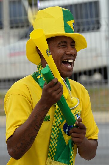 Бразильский Сан-Паулу накануне открытия чемпионата мира по футболу 2014