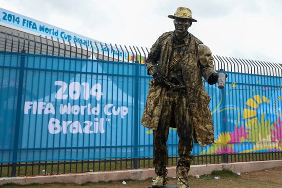 Бразильский Сан-Паулу накануне открытия чемпионата мира по футболу 2014