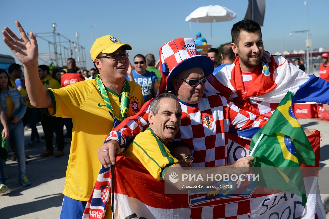 Футбол. Подготовка к матчу открытия чемпионата мира - 2014