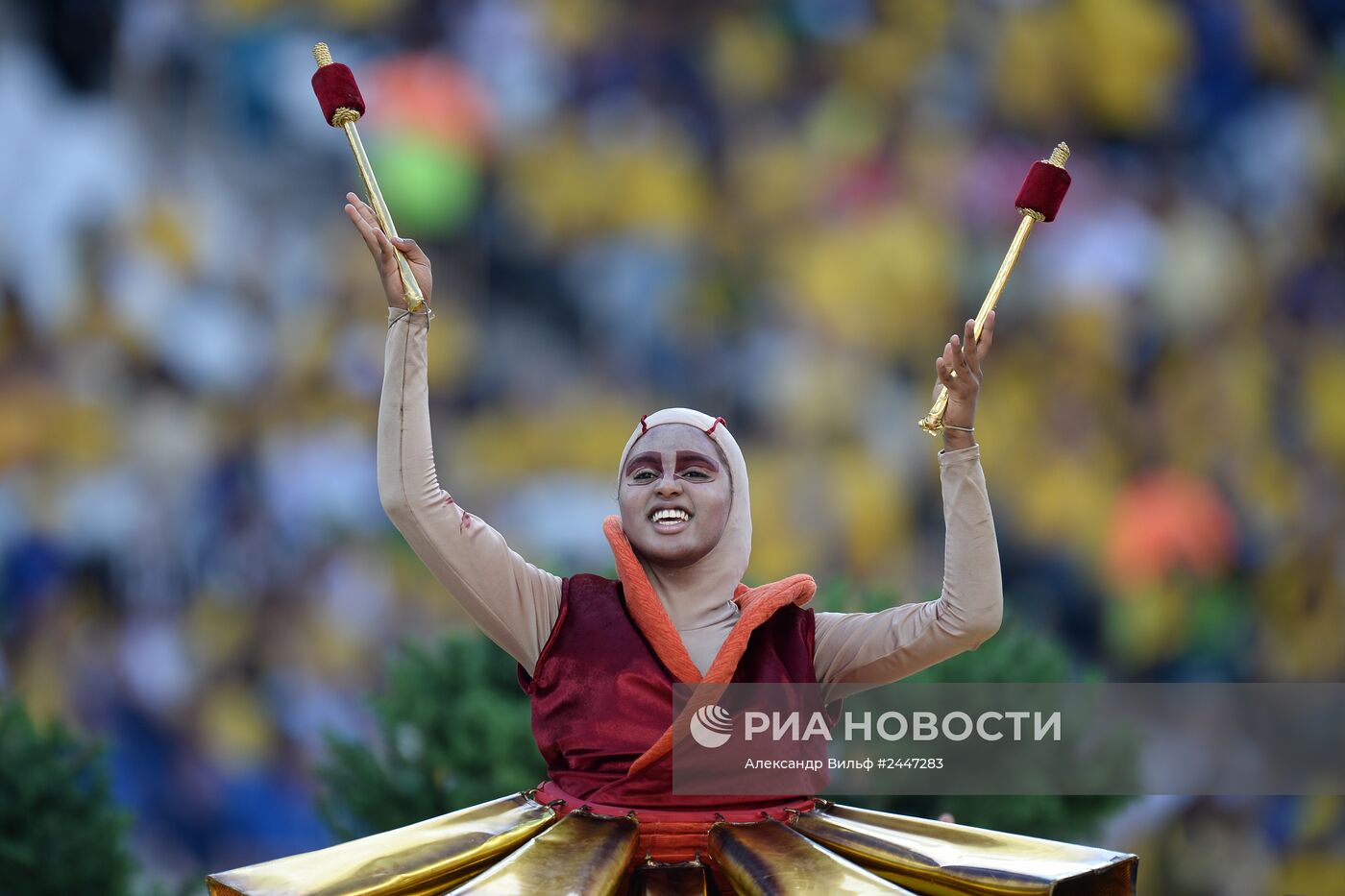 Футбол. Подготовка к матчу открытия чемпионата мира - 2014