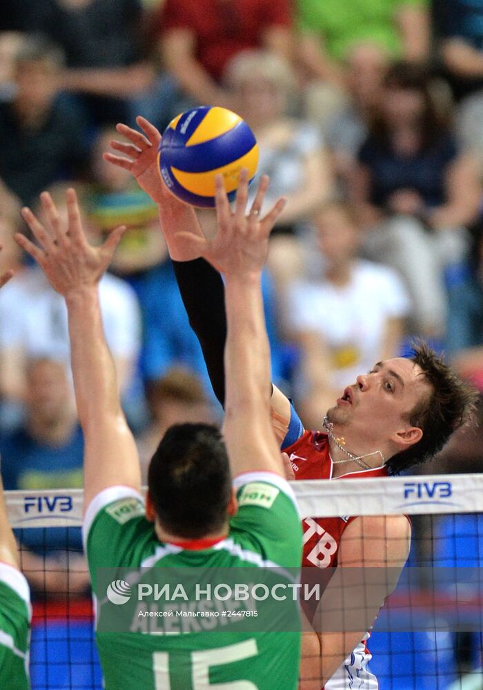 Волейбол. Мировая лига. Матч Россия - Болгария
