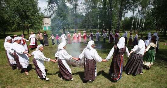 Празднование древнего народного праздника "Русалье" в Минской области