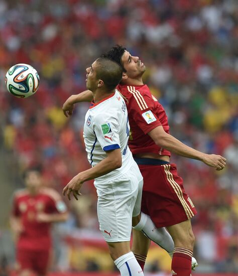 Футбол. Чемпионат мира - 2014. Матч Испания - Чили