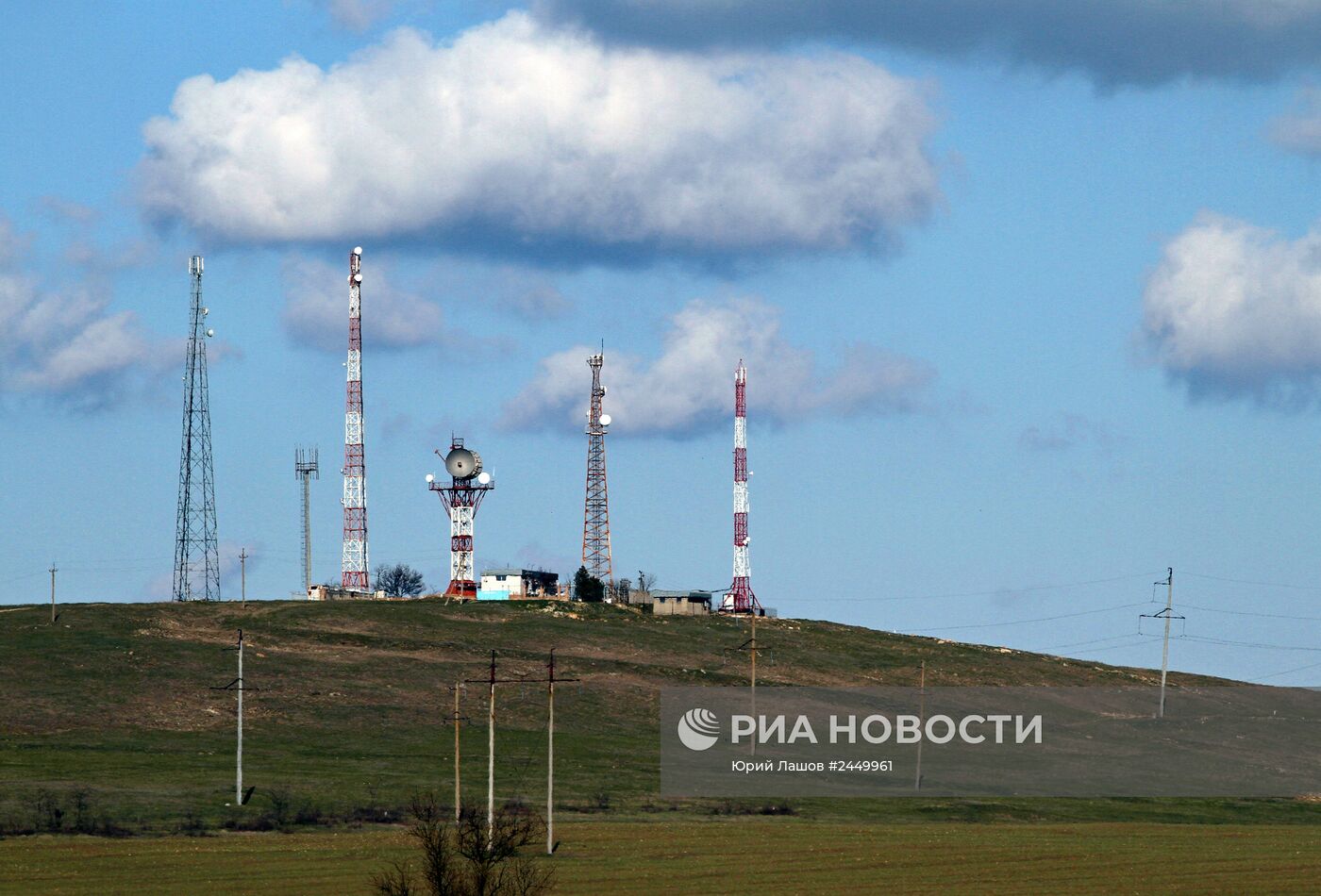 Вышки сотовой связи украинских сотовых операторов в Крыму