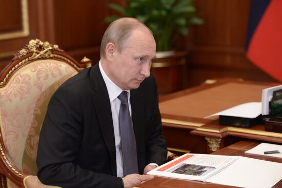 Встреча В.Путина с С.Чемезовым