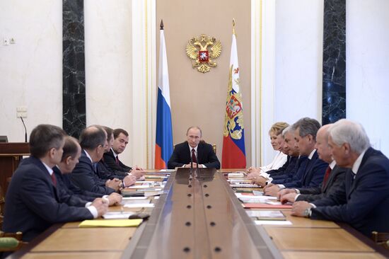 В.Путин провел заседание Совбеза РФ