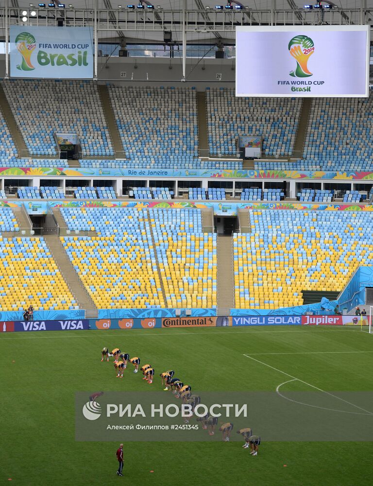 Футбол. Чемпионат мира. Тренировка сборной России