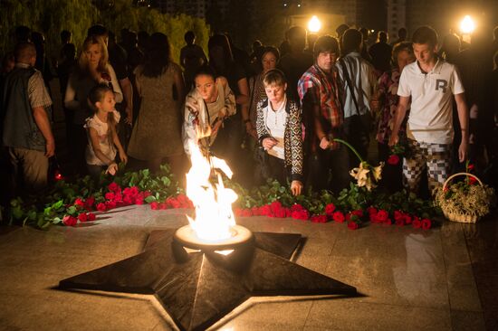 Акции ко Дню памяти и скорби в городах России