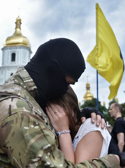Присяга батальона "Азов" в Киеве
