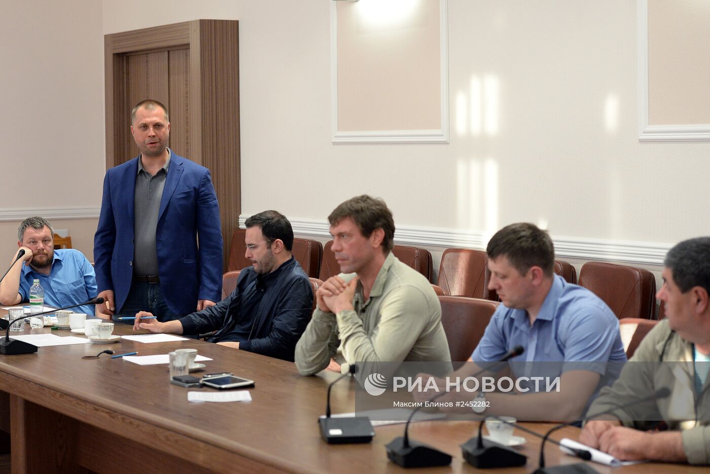 Заседание Трехсторонней контактной группы с участием Л.Кучмы, М.Зурабова и Х.Тальявини