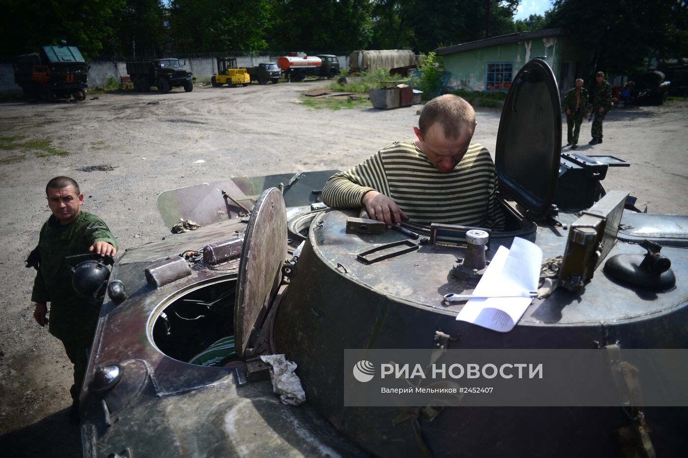 Батальон "Призрак" народного ополчения Луганска