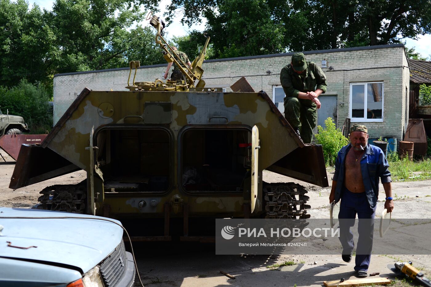Батальон "Призрак" народного ополчения Луганска