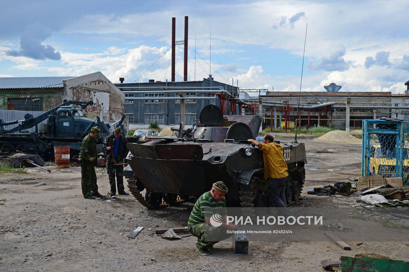 Батальон "Призрак" народного ополчения Луганска