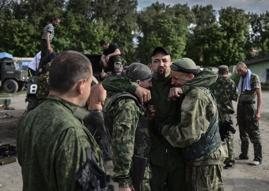 Батальон "Призрак" народного ополчения Луганска