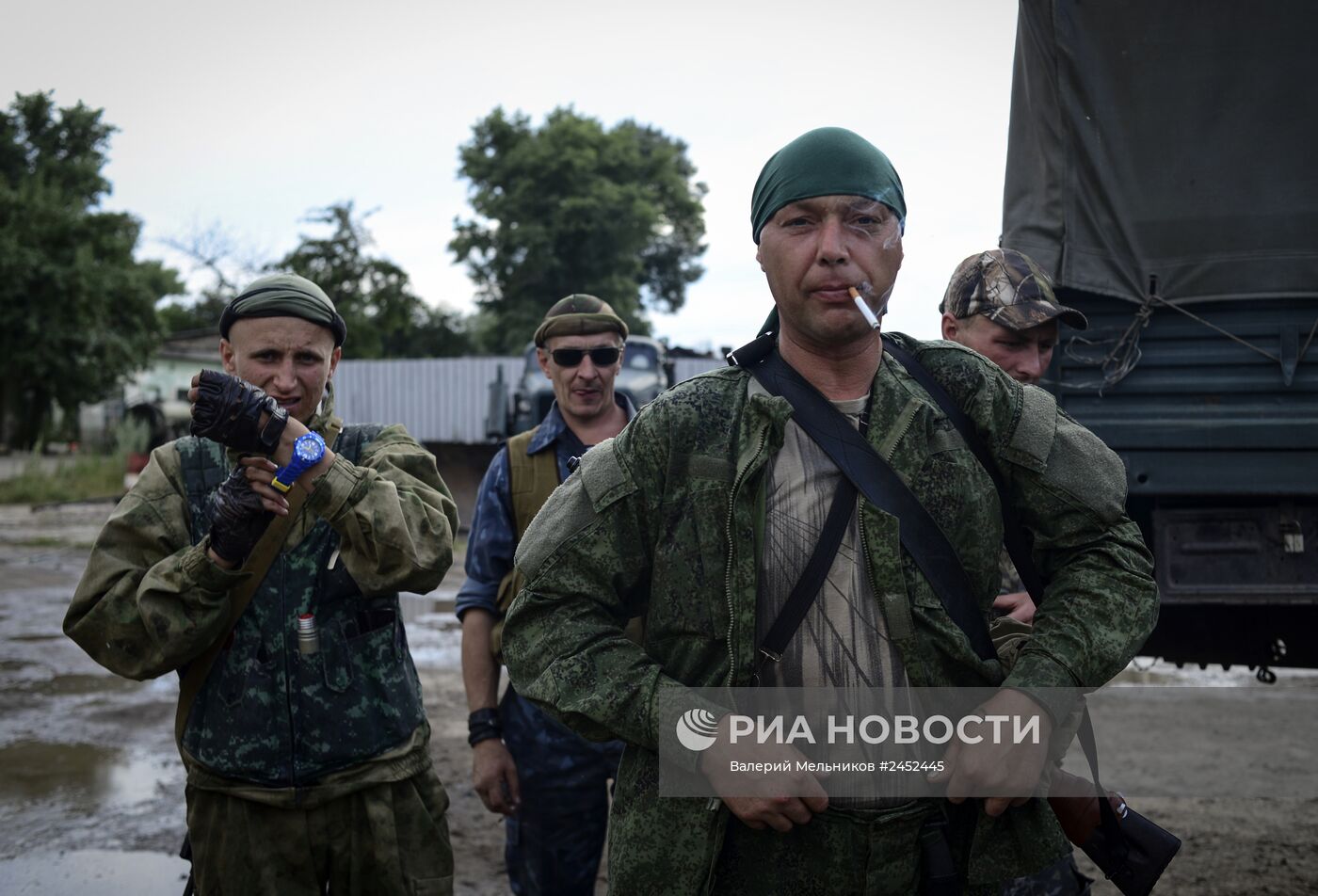 Батальон "Призрак" народного ополчения Луганска