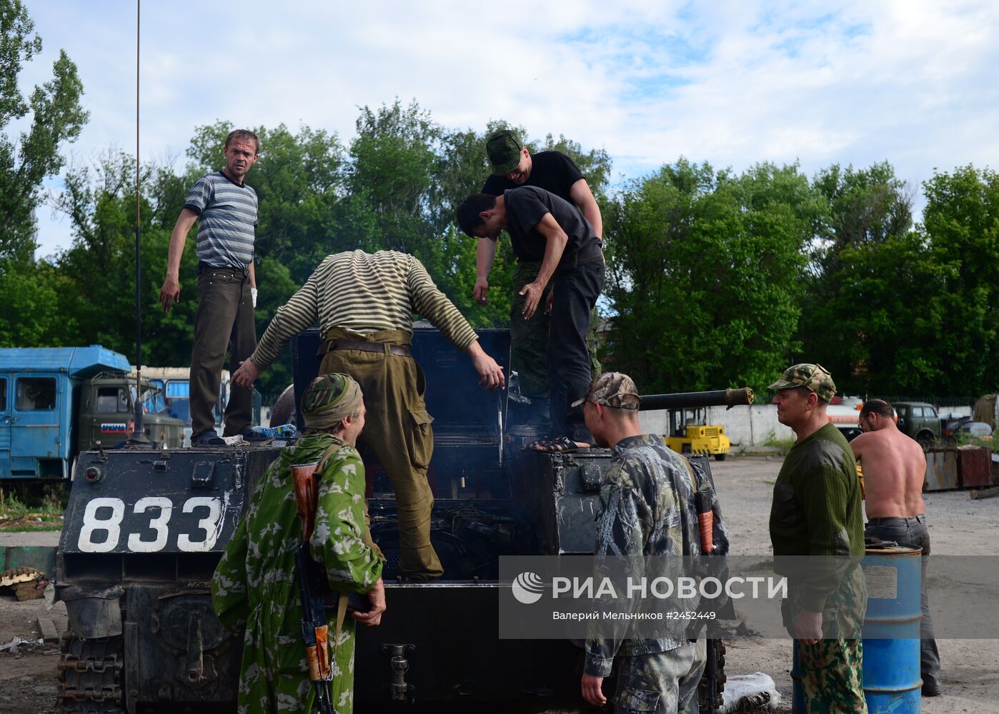 Батальон "Призрак" народного ополчения Луганска