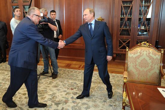 В.Путин встретился с В.Жириновским