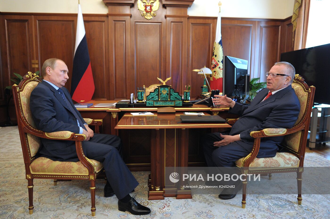 В.Путин встретился с В.Жириновским