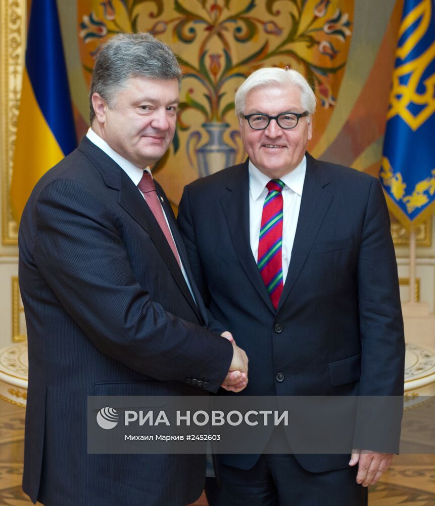 Встреча президента Украины П.Порошенко с министром иностранных дел ФРГ