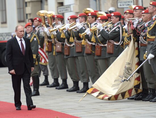 Официальный визит В.Путина в Австрию