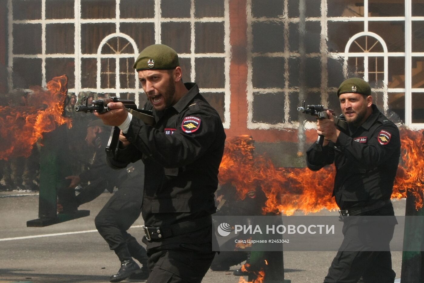 Празднование 10-летия полка специального назначения имени А.Кадырова в Грозном