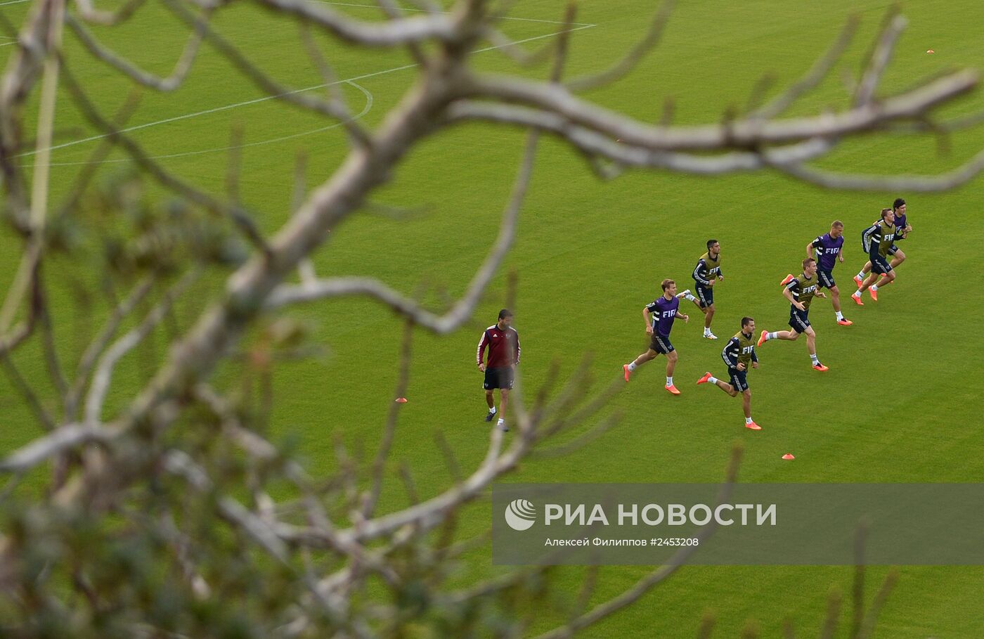 Футбол. Чемпионат мира. Тренировка сборной России