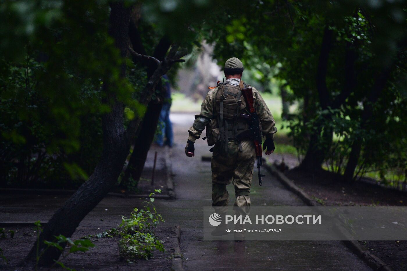 Ситуация у воинской части № 3004 в Донецке