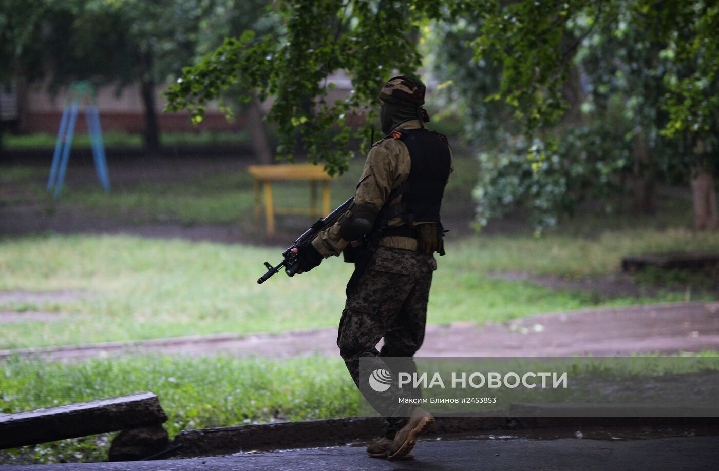 Ситуация у воинской части № 3004 в Донецке