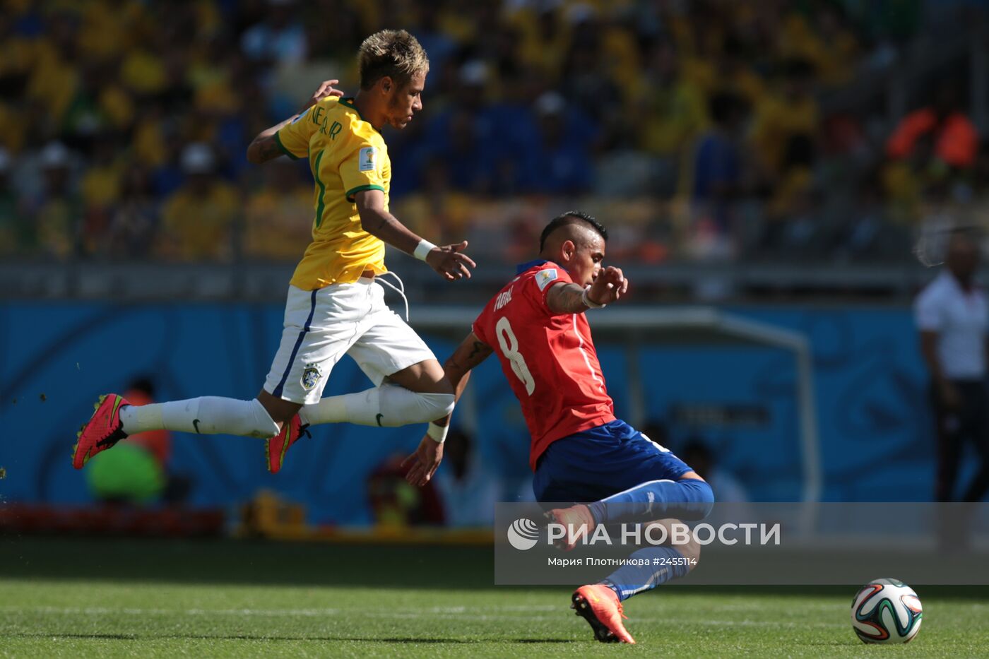 Футбол. Чемпионат мира - 2014. Матч Бразилия - Чили