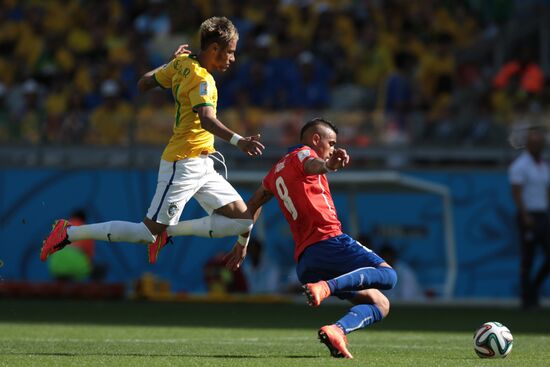 Футбол. Чемпионат мира - 2014. Матч Бразилия - Чили