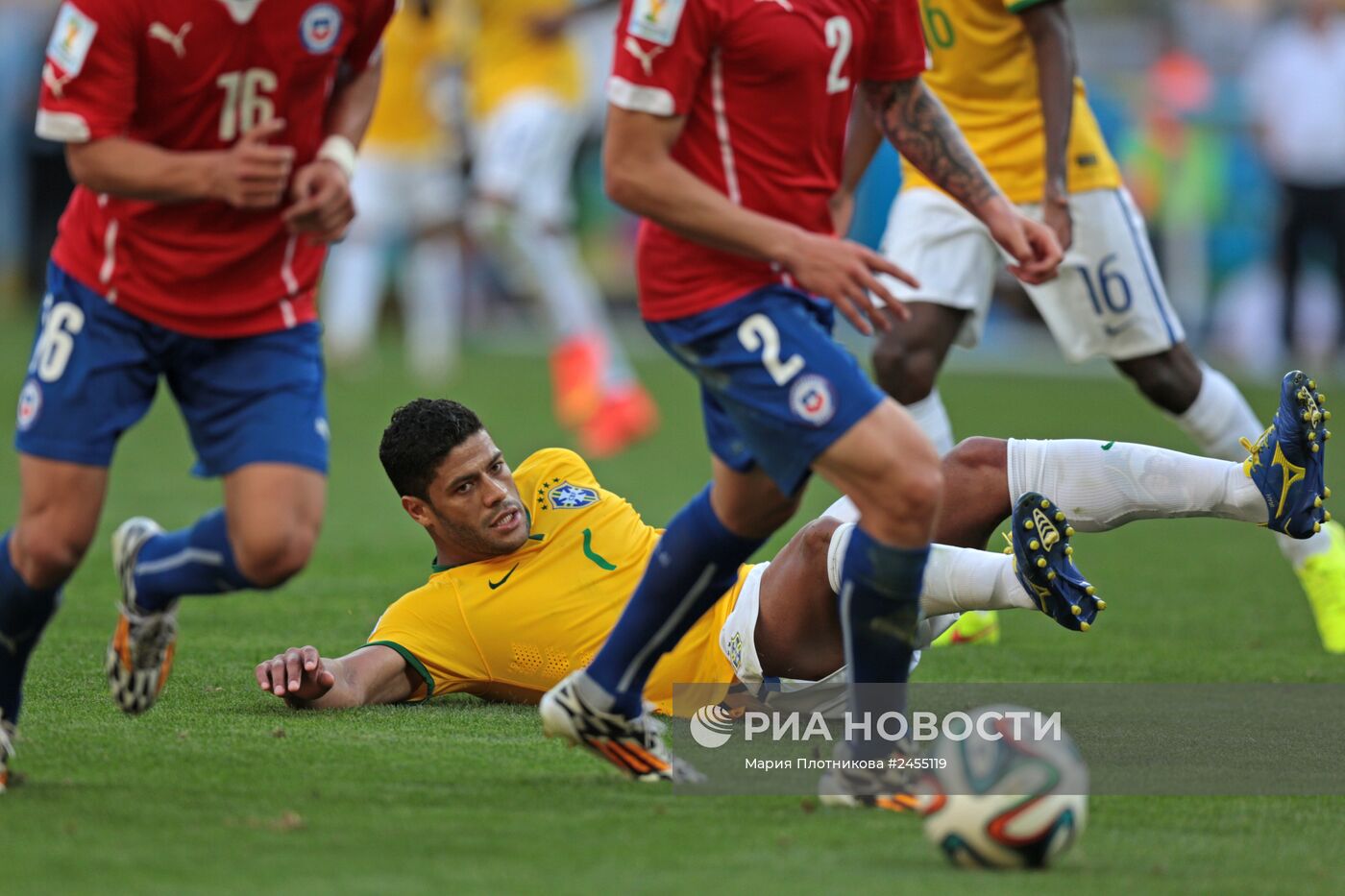 Футбол. Чемпионат мира - 2014. Матч Бразилия - Чили