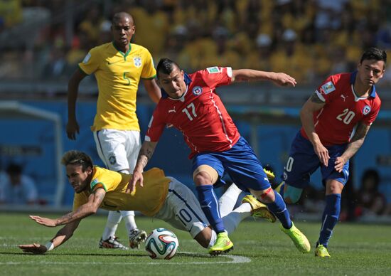 Футбол. Чемпионат мира - 2014. Матч Бразилия - Чили