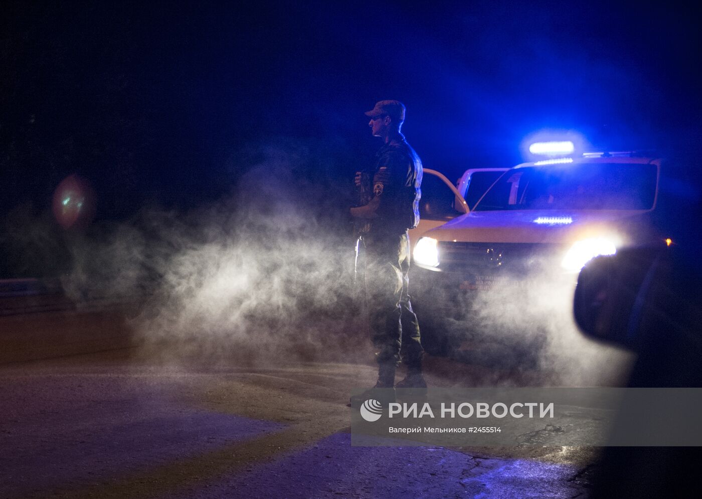 Группа быстрого реагирования народного ополчения в Луганске