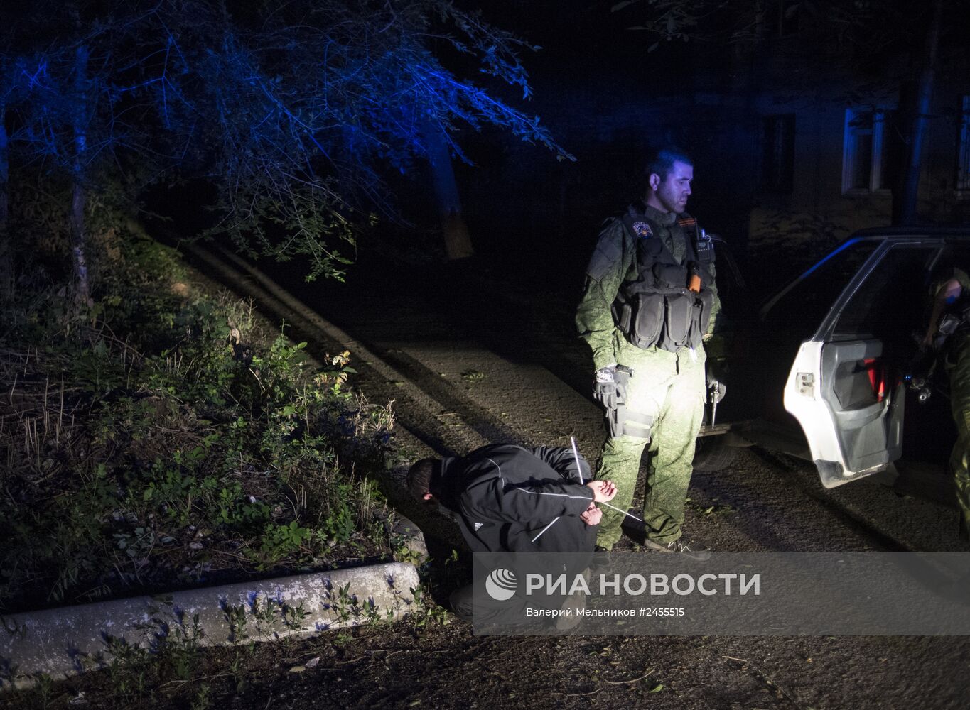 Группа быстрого реагирования народного ополчения в Луганске