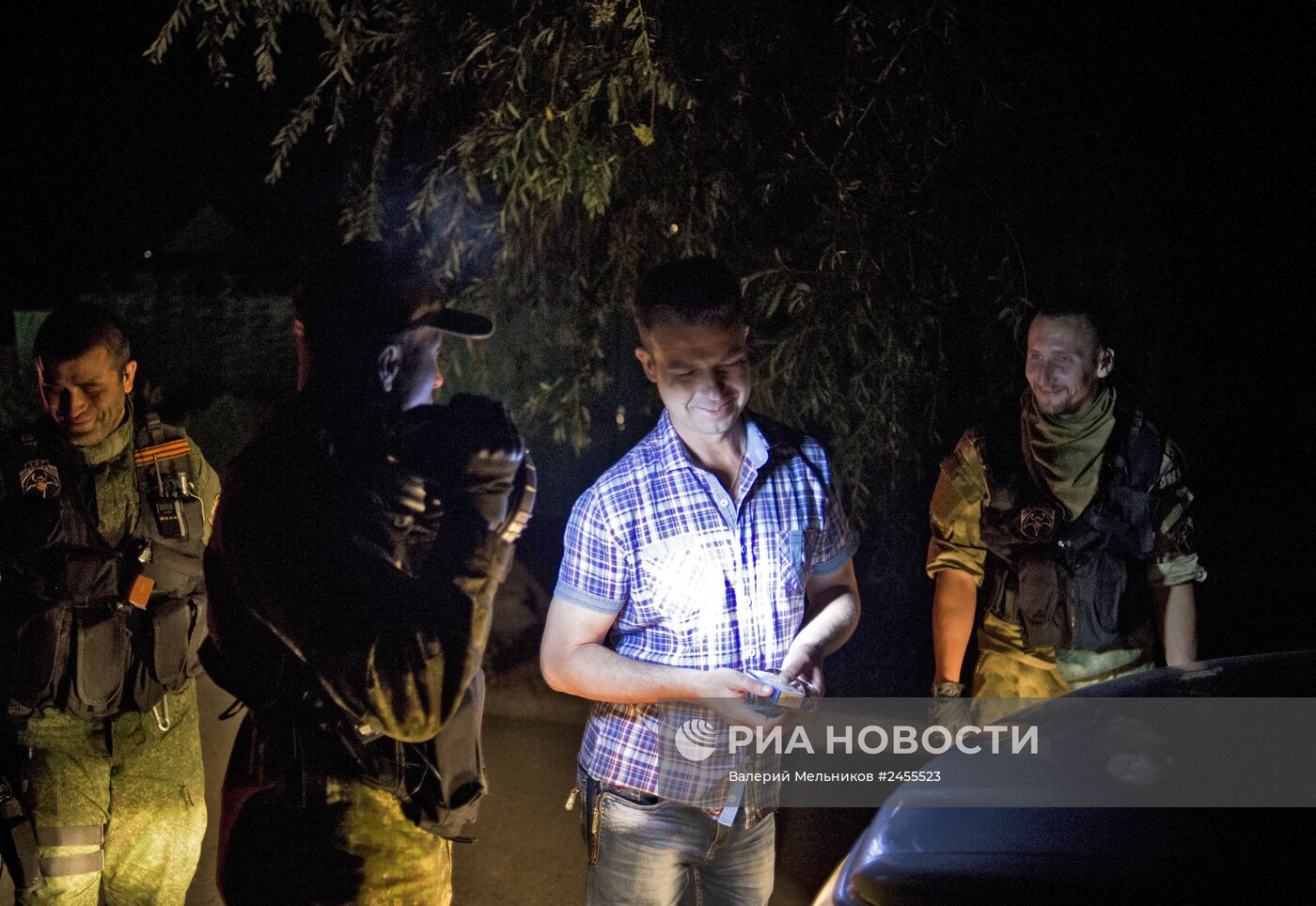 Группа быстрого реагирования народного ополчения в Луганске