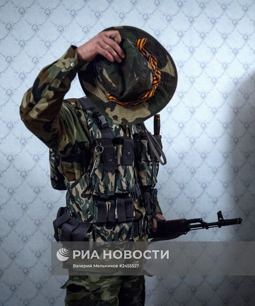 Группа быстрого реагирования народного ополчения в Луганске