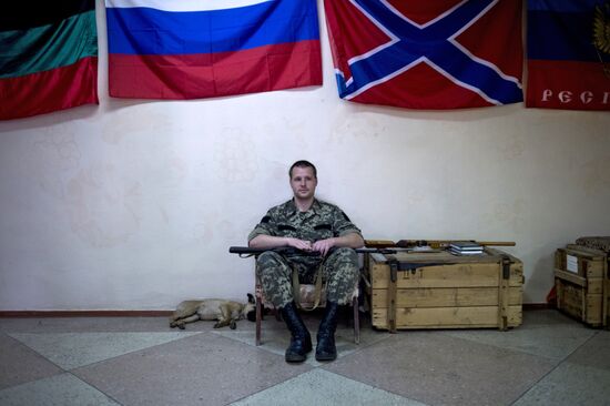 Группа быстрого реагирования народного ополчения в Луганске